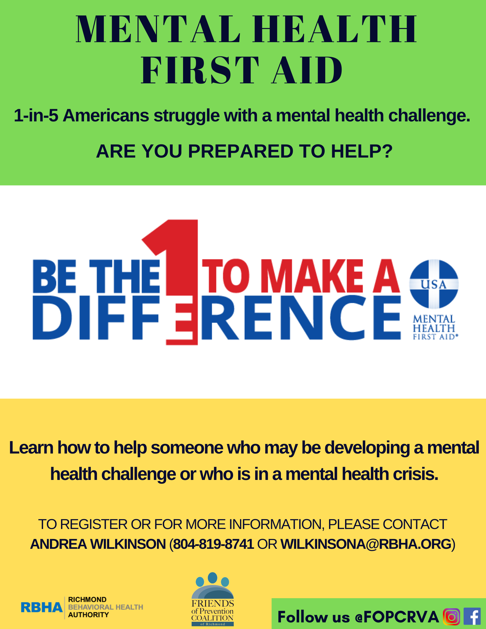 Mental Health First Aid