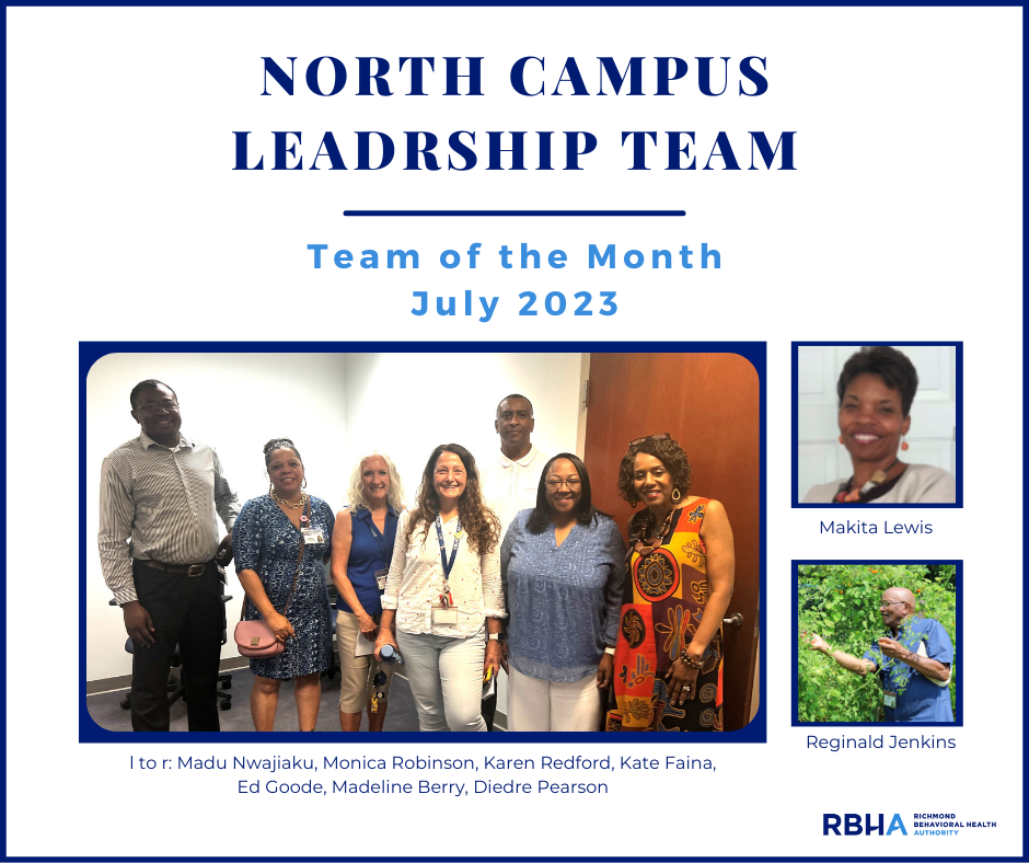 Substance Use Disorders - North Campus Leadership Team